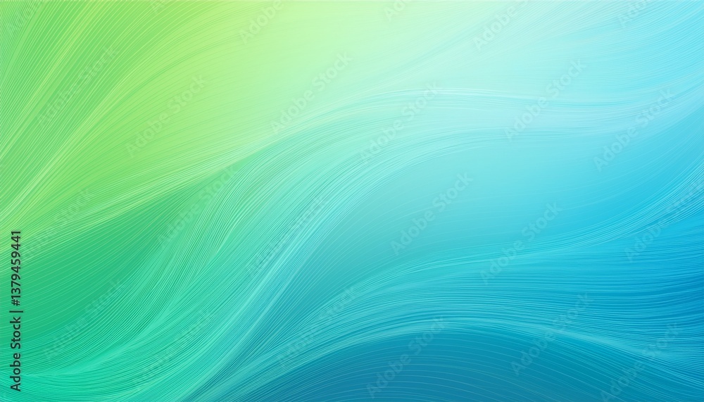Poster light blue and green abstract blurred gradient vector background. generated image