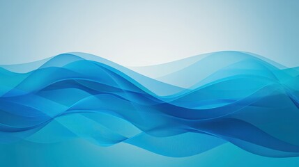 Fototapeta premium Abstract Blue Wave Pattern Background