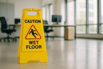 caution wet floor caution sign