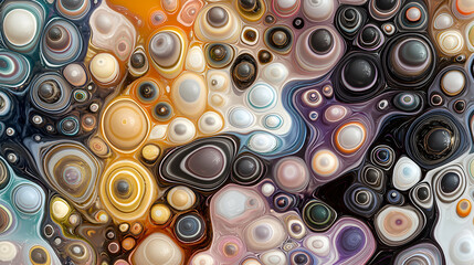 Abstract Colorful Circle Pattern Background