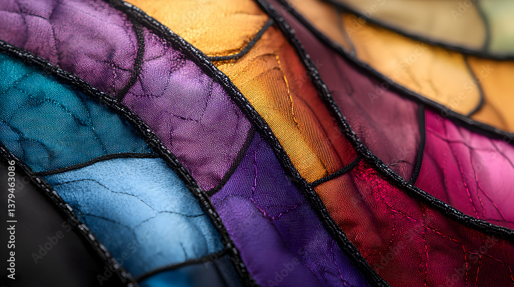 Aufkleber abstract colorful mosaic pattern with iridescent texture