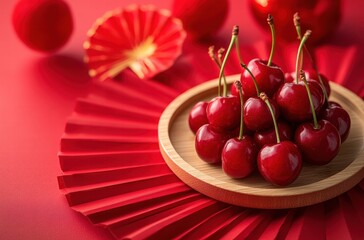 Cherries in Festive Red