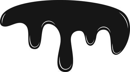 Fossil fuel dripping in small, round droplets.