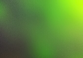 Vibrant gradient of green and yellow creates smooth, abstract background with soft, blurred texture with a subtle grainy texture. Noise grain mesh.