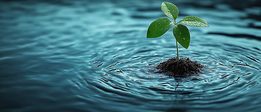 Sprout in Water with New Life.