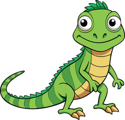 Fototapeta premium Lizard Cartoon Vector Art
