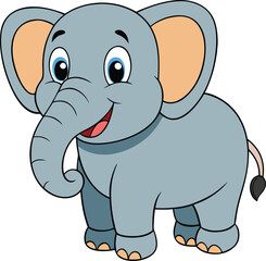 Naklejka premium Cute Animal Cartoon Vector Art