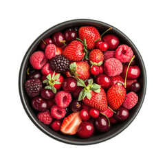 Mixed Red Bowl on transparent background