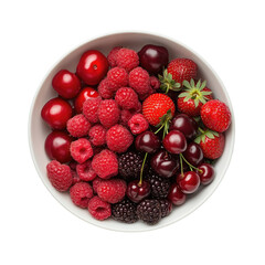 Mixed Red Bowl on transparent background