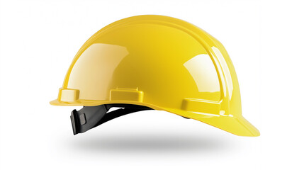 Fototapeta premium Yellow hard hat providing safety and protection in workplace environments