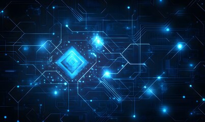 background for an information technology company or background with blue triangles,

