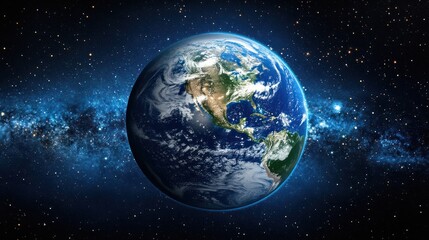 Earth, space, galaxy, clouds, America, night, cosmos, background, planet,  global