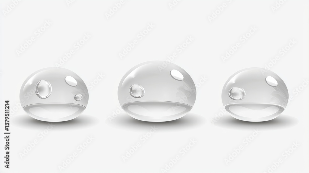 Poster dynamic visualization of water droplet impact studio setting high-resolution photography creative en