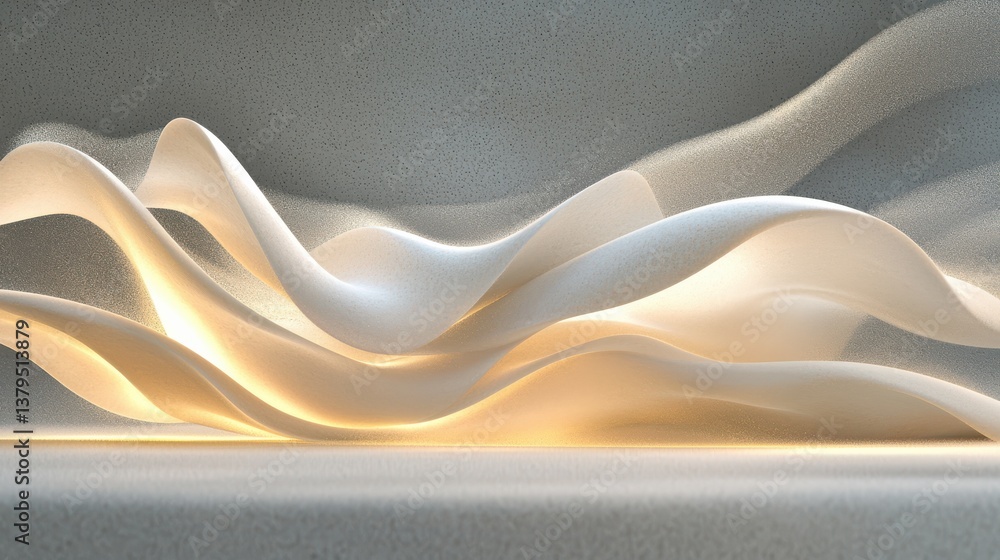 Aufkleber dynamic wave patterns abstract studio nature documentarystyle rendering minimalist environment aeria