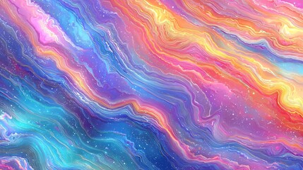 Fototapeta premium Vibrant Abstract Digital Art Online Gallery Colorful Swirls Creative Environment Aesthetic Viewpoint Abstract Concepts