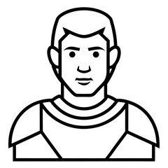 defender line art vector 