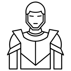 defender line art vector 