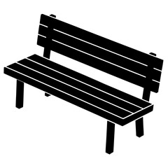 bench silhouette vector illustrator