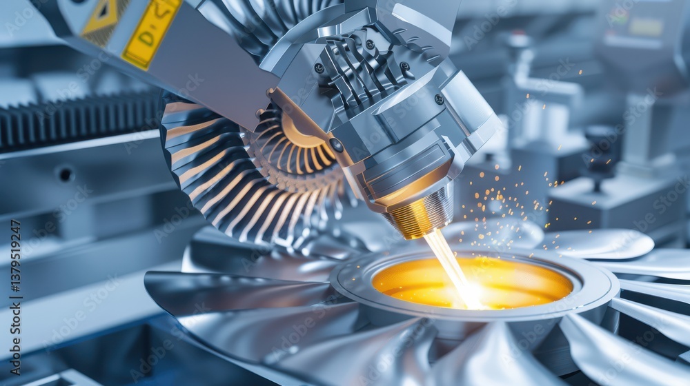Aufkleber advanced robotic printer creating high-resolution gigapixel standards in manufacturing environment