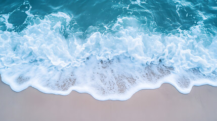 Fototapeta premium water, sea, ocean, wave, beach, waves, nature, coast, sand, surf, summer, shore, foam, coastline, blue, tide, storm, power, landscape, wet, splash, travel, sky, clear, vacation