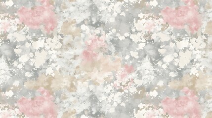 Abstract Watercolor Painting Showing Blots and Blurs of Various Colors