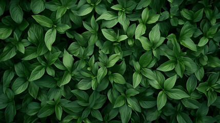 Top View of a Young Green Forest – Lush Canopy in Spring or Summer