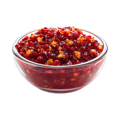 Cranberry Orange Relish Isolated on Transparent Background