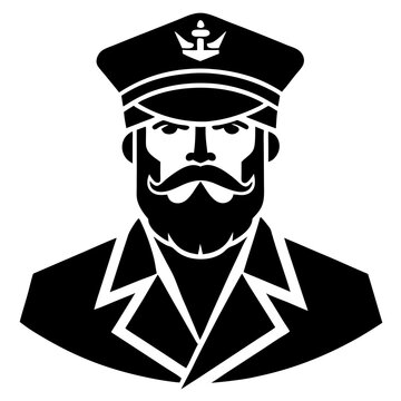 recommend clip art: captain silhouette vector illustrator 