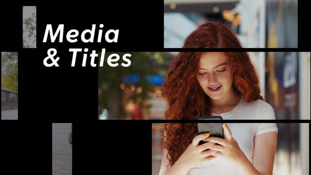 Media Shapes Transition With Titles