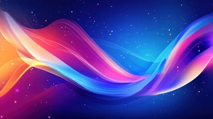 Fototapeta premium Abstract Colorful Wave Background Design