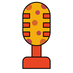 Record filled outline icon style