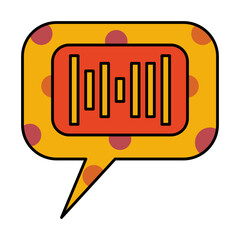 Voice filled outline icon