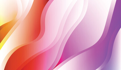 Wavy Background. For Design Flyer, Banner, Landing Page. Vector Illustration with Color Gradient.