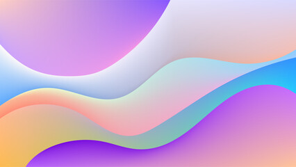 ABSTRACT BACKGROUND GRADIENT MESH SMOOTH LIQUID BLUE ORANGE PURPLE PINK COLOR WITH HAND DRAWN ORGANIC SHAPES DESIGN VECTOR TEMPLATE GOOD FOR MODERN WEBSITE, WALLPAPER, COVER DESIGN 