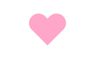 ピンク色の、ハートの形のオブジェクト
