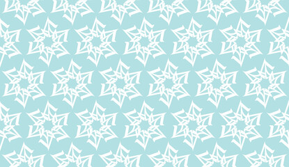 Fototapeta premium Decorative background with triangles. Curved lines. Vector illustration. Blue light shade. Bright background for poster, banner, flyer