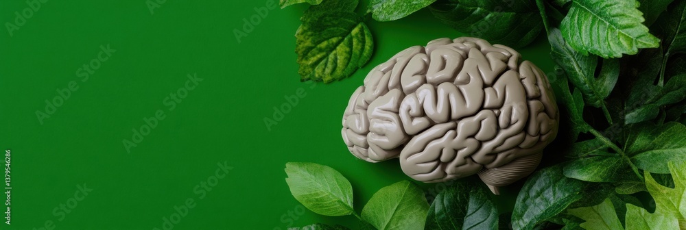 Poster Biomimetic AI Visualization Neural Network Ecosystem Merging Digital Intelligence with Organic Green Technology - Sustainable Innovation Meets Cognitive Design