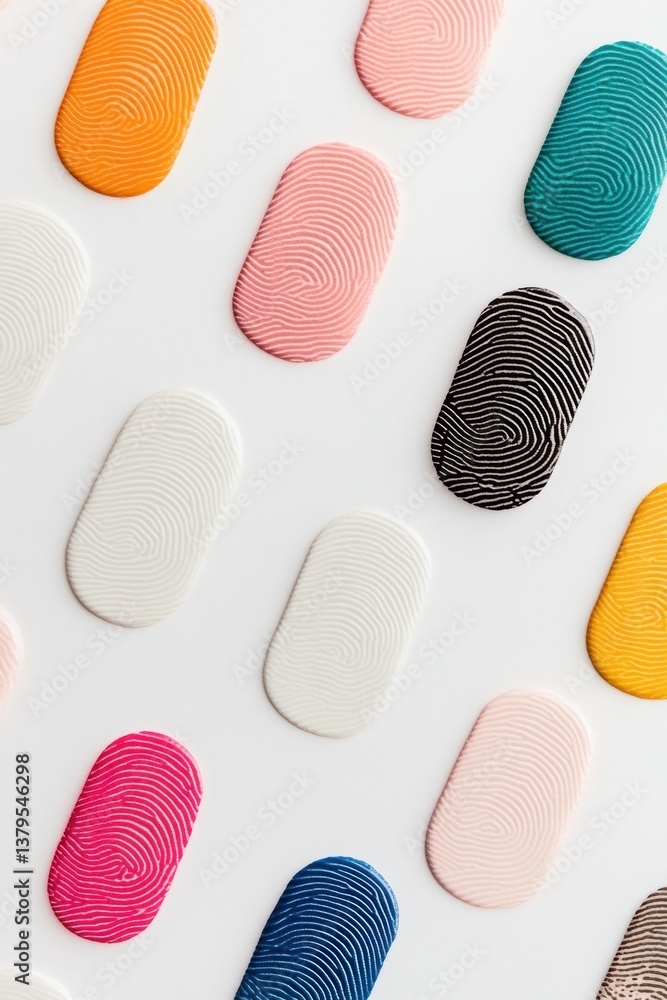Poster inclusive identity design multicultural fingerprint mosaic showcasing diversity, connectivity, and p