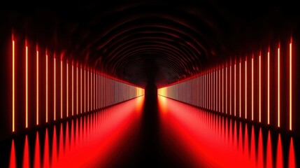Fototapeta premium Abstract Neon Tunnel of Light