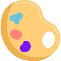 Color palette Education elements - flat icon