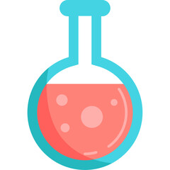 Flask Education elements - flat icon