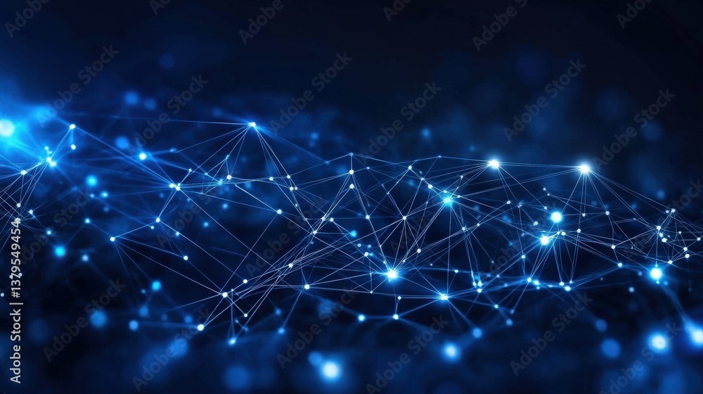 Poster abstract network connection visualization