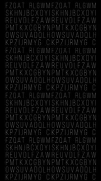 letras parpadeando en fondo negro para redes tarjetas o presentaciones hablar sin sentido