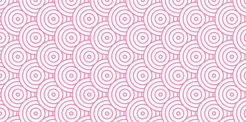 Overlapping Pattern Minimal diamond geometric waves spiral transparent and abstract circle wave line. pink seamless tile stripe geometric create retro spiral line pattern background.