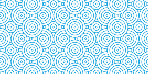 Overlapping Pattern Minimal diamond geometric waves spiral transparent and abstract circle wave line. blue seamless tile stripe geometric create retro square line backdrop pattern background.	
