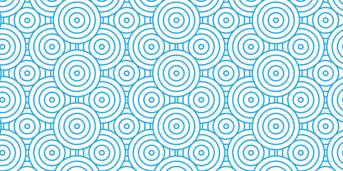 Overlapping Pattern Minimal diamond geometric waves spiral transparent and abstract circle wave line. blue seamless tile stripe geometric create retro square line backdrop pattern background.	
