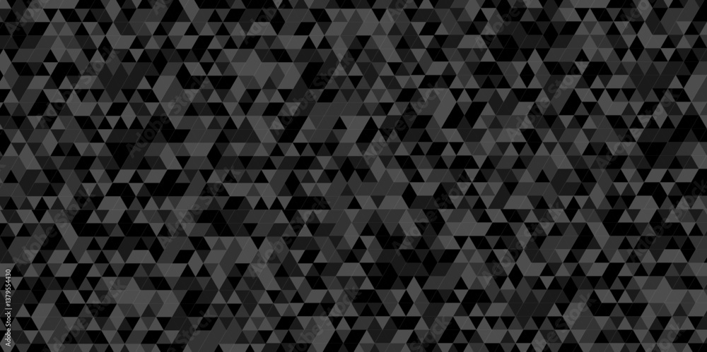 Poster vector black and gray polygon mosaic triangle overlap texture background. black and gray overlapping