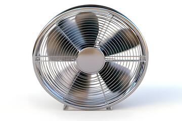 Chrome Fan Circulates Air Efficiently