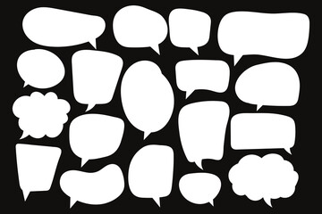Speech Bubble set. Talk bubble. Cloud speech bubbles collection. Vector-eps 10