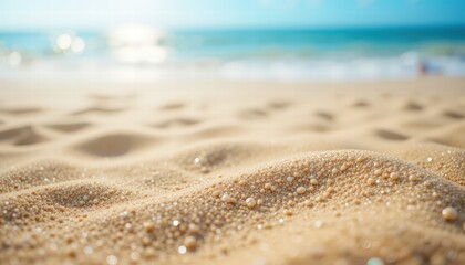 Beautiful beach scene featuring soft sand and gentle water creating a serene coastal atmosphere